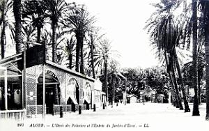 Alger - Oasis des palmiers et entree du jardin d'essai